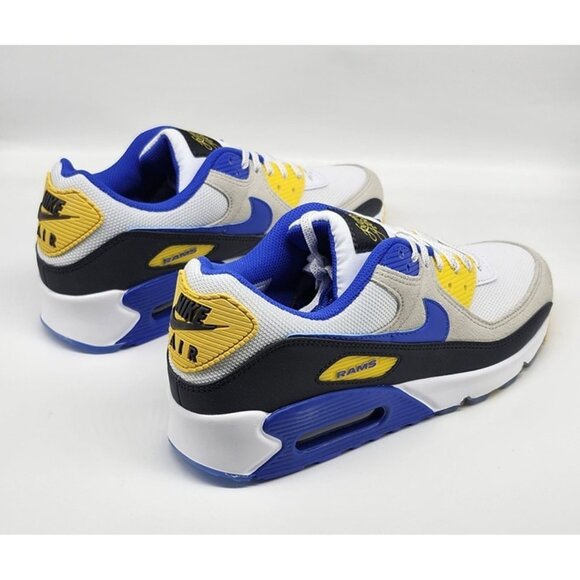 Nike Air Max 90 NFL Los Angeles Rams Sneakers II7587-100 - Picture 7 of 12